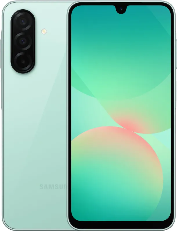 Смартфон Samsung SM-A266B Galaxy A26 5G 256Gb 8Gb мятный моноблок 3G 4G 2Sim 6.7" 1080x2340 Android 15 50Mpix 802.11 a/b/g/n/ac NFC GPS GSM900/1800 GSM1900 Protect microSD max2048Gb