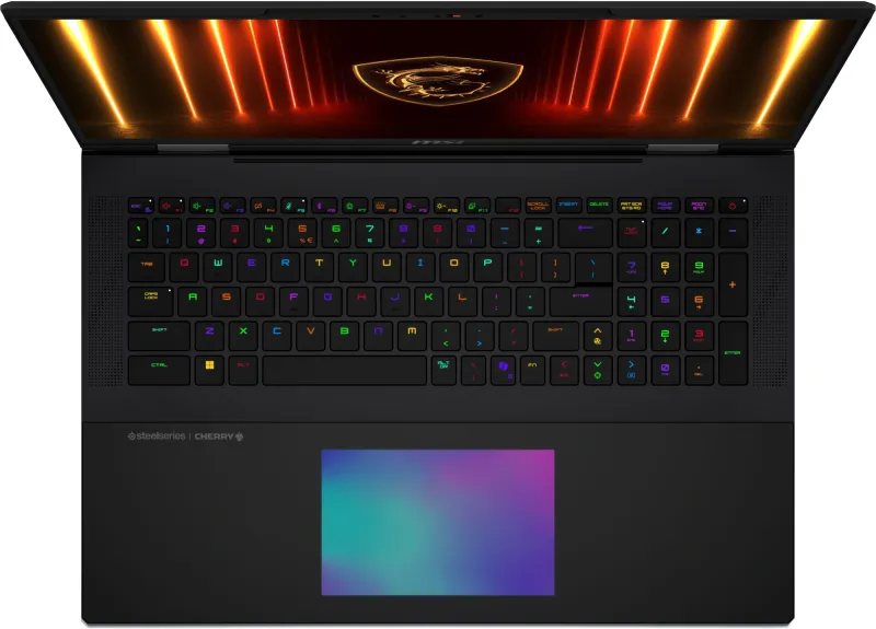 Ноутбук MSI Titan 18 HX AI A2XWJG-206RU Core Ultra 9 275HX 64Gb SSD4Tb NVIDIA GeForce RTX5090 24Gb 18" IPS UHD+ (3840x2400) Windows 11 black WiFi BT Cam (9S7-182421-206)