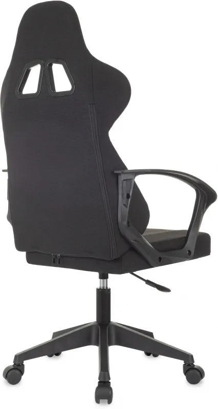 Кресло игровое Zombie Carry черный/серый с подголов. крестов. пластик пластик черный