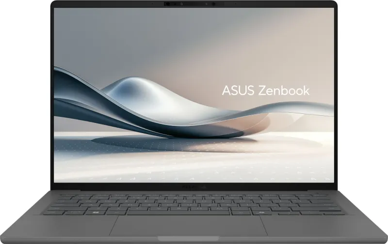 Ноутбук Asus Zenbook 14 UX3407RA-QD038W Snapdragon X Elite X1E-78-100 32Gb SSD1Tb Qualcomm Adreno 14" OLED WUXGA (1920x1200) Windows 11 Home grey WiFi BT Cam Bag (90NB16G2-M00360)