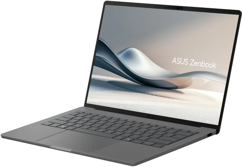 Ноутбук Asus Zenbook 14 UX3407RA-QD038W Snapdragon X Elite X1E-78-100 32Gb SSD1Tb Qualcomm Adreno 14" OLED WUXGA (1920x1200) Windows 11 Home grey WiFi BT Cam Bag (90NB16G2-M00360)