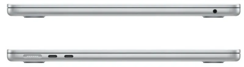 Ноутбук Apple MacBook Air A2681 M2 8 core 16Gb SSD256Gb/8 core GPU 13.6" Retina (2560x1664) macOS silver WiFi BT Cam (MC7V4HN/A)