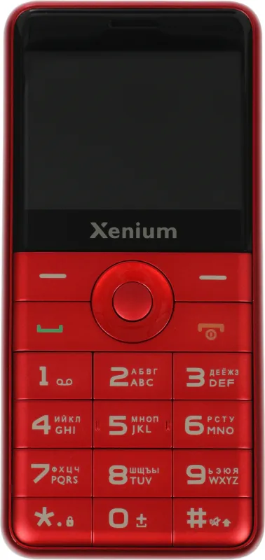 Мобильный телефон Xenium X700 красный моноблок 2Sim 2.31" 240x320 Nucleus 0.3Mpix GSM900/1800 MP3 FM microSD max32Gb