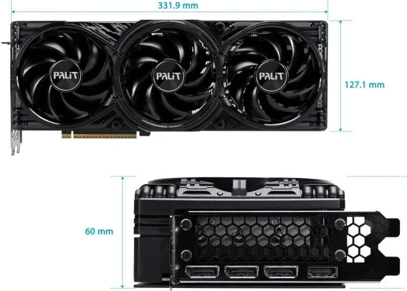 Видеокарта Palit PCI-E RTX5070 GAMINGPRO OC NVIDIA GeForce RTX 5070 12Gb 256bit GDDR7 2295/30000 HDMIx1 DPx3 HDCP Ret