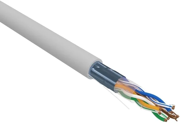 Кабель информационный Rexant PRO 02-0025 кат.5E F/UTP 4 пары 24AWG PVC внутренний 305м серый