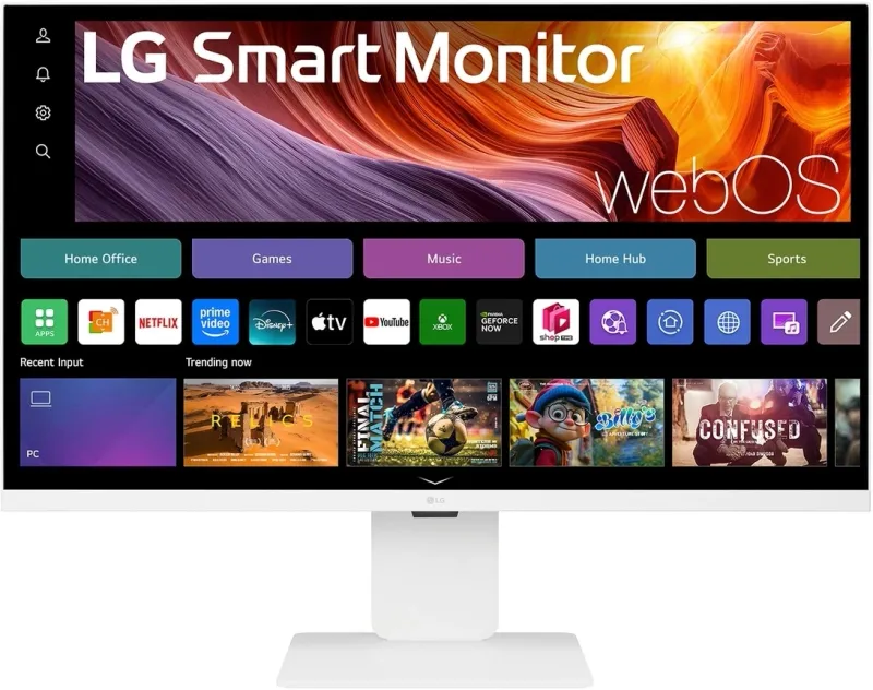 Монитор LG 31.5" UltraFine 32U830SA-W белый IPS LED 5ms 16:9 HDMI M/M матовая HAS Piv 1200:1 400cd 178гр/178гр 3840x2160 60Hz 4K USB 7.7кг