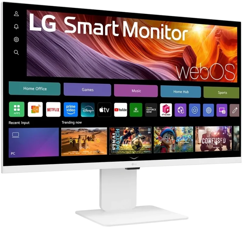 Монитор LG 31.5" UltraFine 32U830SA-W белый IPS LED 5ms 16:9 HDMI M/M матовая HAS Piv 1200:1 400cd 178гр/178гр 3840x2160 60Hz 4K USB 7.7кг