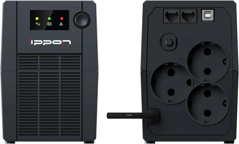 Источник бесперебойного питания Ippon Back Basic 850S New Euro 480Вт 850ВА черный