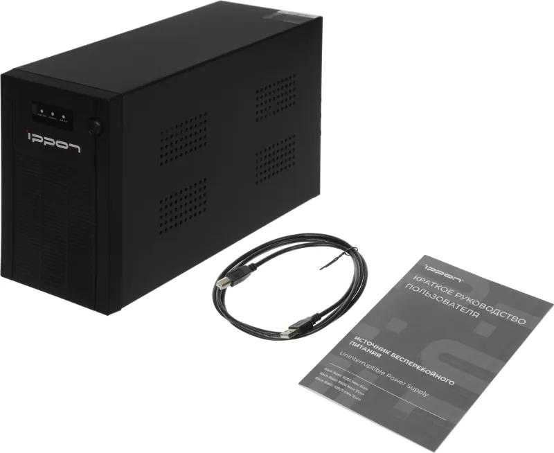 Источник бесперебойного питания Ippon Back Basic 1050S New Euro 600Вт 1050ВА черный