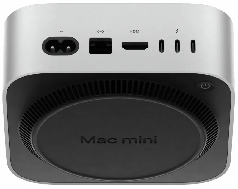 ПК Apple Mac mini A3238 M4 10 core (4.41) 16Gb SSD256Gb 10 core GPU macOS GbitEth WiFi BT серебристый (MU9D3HN/A)