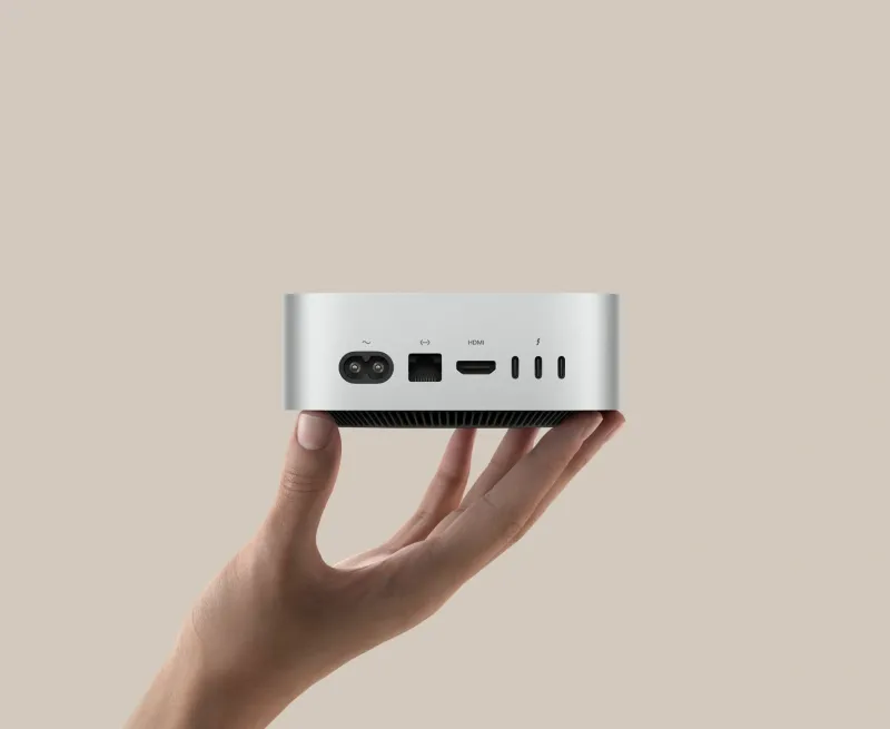 ПК Apple Mac mini A3238 M4 10 core (4.41) 16Gb SSD256Gb 10 core GPU macOS GbitEth WiFi BT серебристый (MU9D3HN/A)