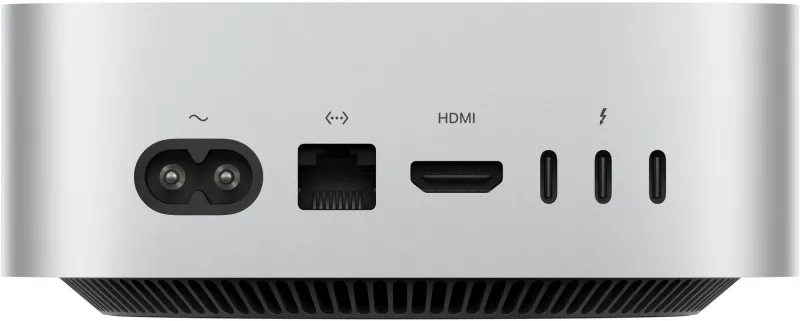 ПК Apple Mac mini A3238 M4 10 core (4.41) 16Gb SSD512Gb 10 core GPU macOS GbitEth WiFi BT серебристый (MU9E3HN/A)