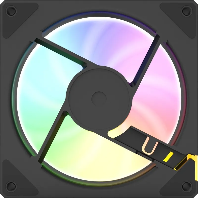 Вентилятор для корпуса Bloody CF-11 LCD ARGB 120х120x25 черный 4-pin 32дБ (упак.:1шт) (CF-11-ARGB120-BK) Ret