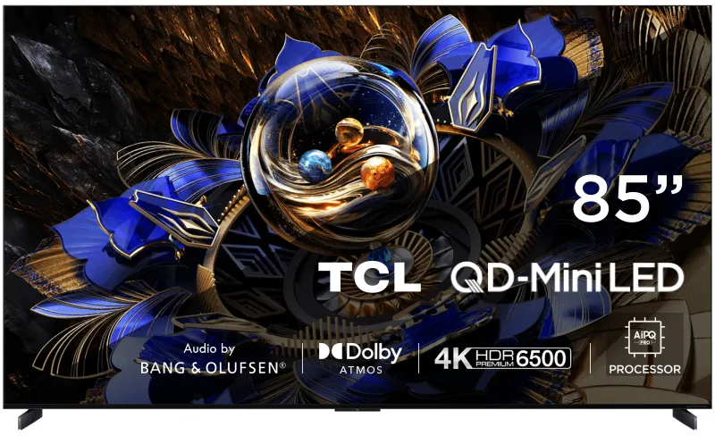 Телевизор QLED TCL 85" 85X11K черный 4K Ultra HD 120Hz DVB-T DVB-T2 DVB-C DVB-S DVB-S2 USB WiFi Smart TV