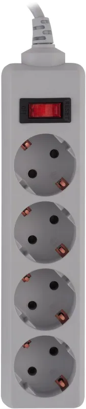 Сетевой фильтр Buro 400SL-1-G 1.5м (4 розетки) серый (пакет ПЭ)