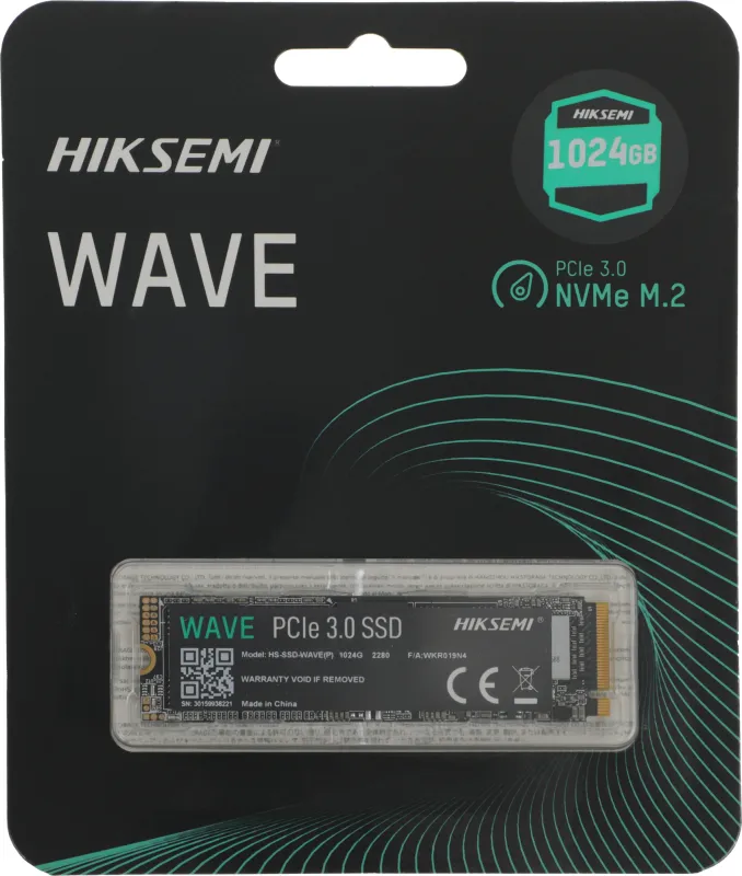 Накопитель SSD Hikvision PCIe 3.0 x4 1TB HS-SSD-WAVE(P) 1024G M.2 2280