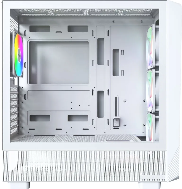 Корпус Montech X5 белый без БП ATX 4x120mm 1xUSB2.0 1xUSB3.0 1xUSB3.1 audio bott PSU