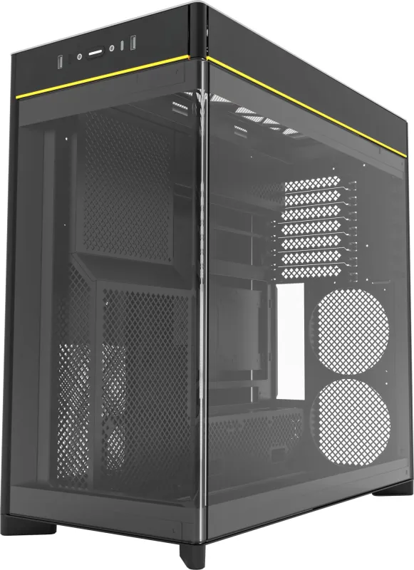 Корпус Montech HS02 черный без БП ATX 4x140mm 2xUSB3.0 1xUSB3.1 audio bott PSU