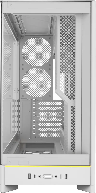 Корпус Montech HS02 белый без БП ATX 4x140mm 2xUSB3.0 audio bott PSU