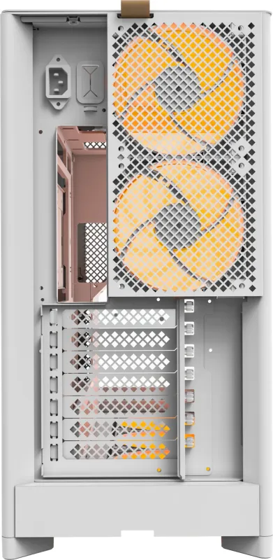 Корпус Montech HS02 PRO белый без БП ATX 4x140mm 2xUSB3.0 audio bott PSU