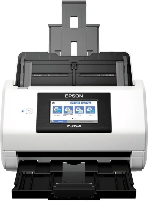 Сканер протяжный Epson WorkForce DS-790WN (B11B265401) A4 белый