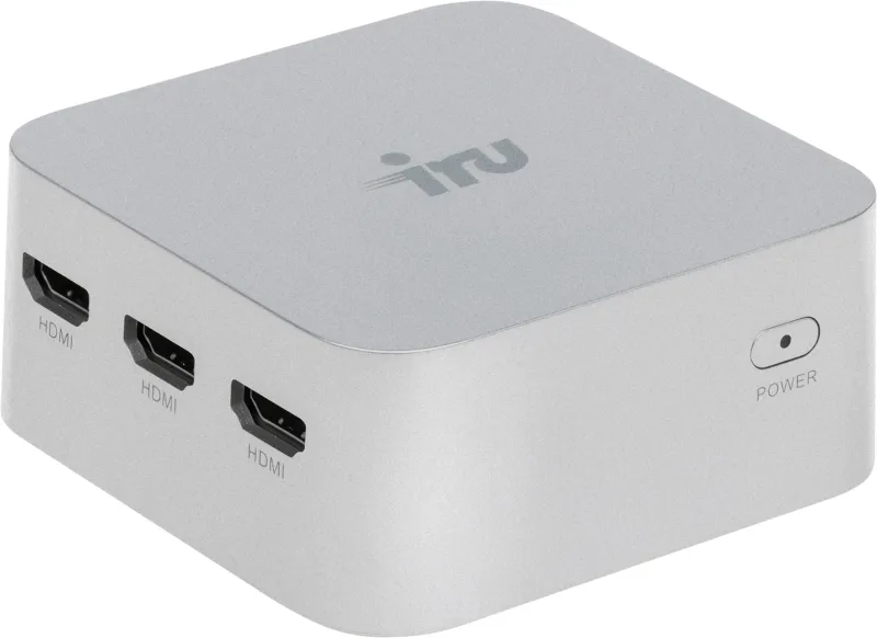 Неттоп IRU Planio 115 N100 (0.8) 16Gb SSD512Gb UHDG без ОС GbitEth WiFi BT серебристый (2099138)