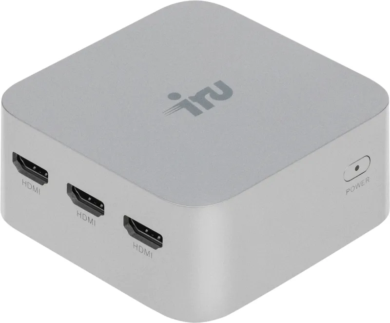 Неттоп IRU Planio 115 N100 (0.8) 16Gb SSD512Gb UHDG без ОС GbitEth WiFi BT серебристый (2099138)