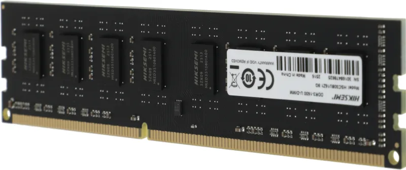 Память DDR3 8GB 1600MHz Hikvision HSC308U16Z1/8G HIKSEMI RTL PC3-12800 CL11 DIMM 240-pin 1.5В Ret