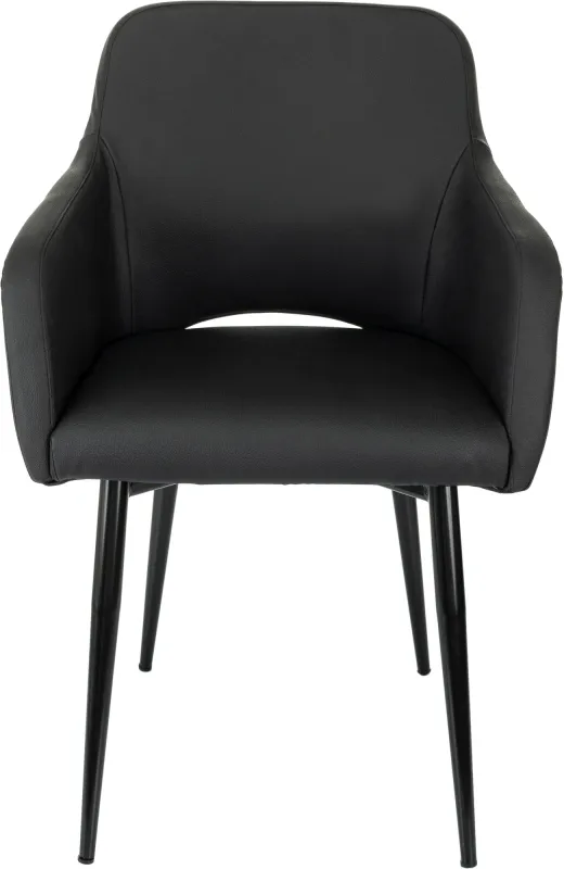 Кресло Бюрократ CH-380F черный эко.кожа на ножках металл