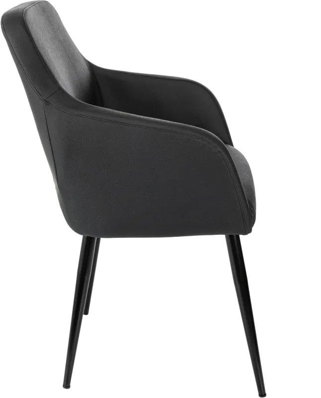 Кресло Бюрократ CH-380F черный эко.кожа на ножках металл