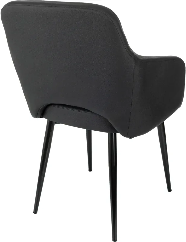 Кресло Бюрократ CH-380F черный эко.кожа на ножках металл