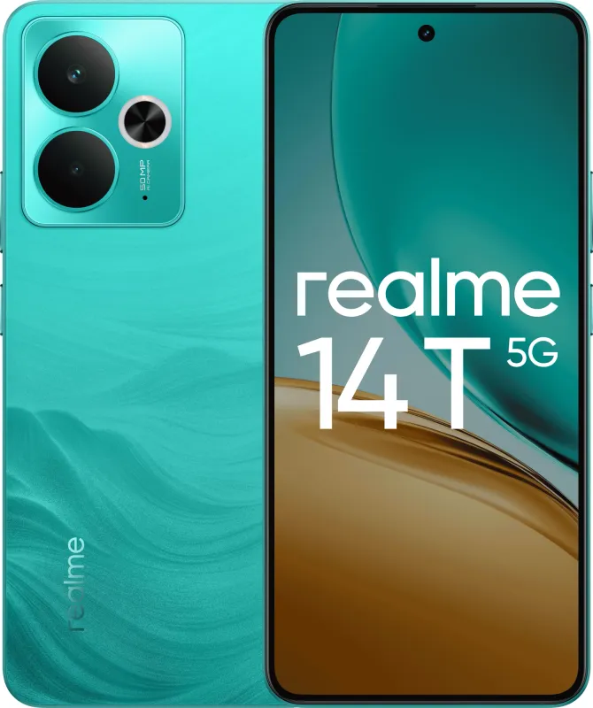 Смартфон Realme RMX5078 14T 5G 256Gb 8Gb зеленый (6941764459731)