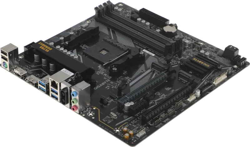 Материнская плата Gigabyte B550M DS3H AC R2 Soc-AM4 AMD B550 4xDDR4 mATX AC`97 8ch(7.1) GbLAN RAID+HDMI+DP