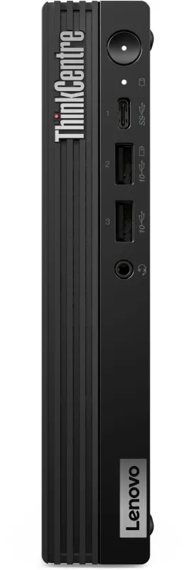 Неттоп Lenovo ThinkCentre Tiny M70q-5 slim i7 14700T (1.3) 16Gb SSD512Gb UHDG 770 Windows 11 Pro GbitEth WiFi BT 135W kb мышь клавиатура черный (12TD0041UM)