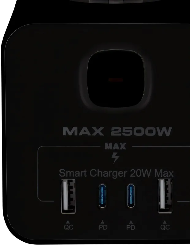 Сетевой удлинитель Buro BU-PTE4.1UC-B 1.5м (4 розетки) черный (пакет ПЭ)