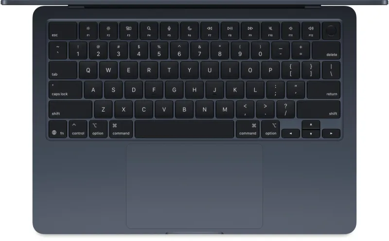 Ноутбук Apple MacBook Air A3240 M4 10 core 16Gb SSD256Gb/8 core GPU 13.6" Liquid Retina (2560x1664) macOS midnight WiFi BT Cam (MW123HN/A)