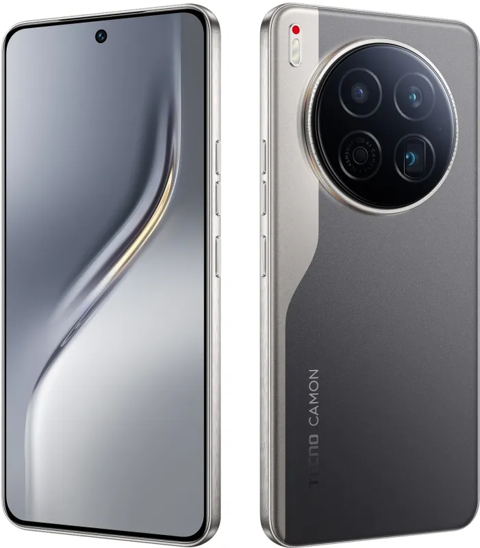 Смартфон Tecno Camon 40 Premier 5G 256Gb 12Gb черный моноблок 3G 4G 6.67" Android 14 50Mpix 802.11 a/b/g/n/ac NFC GPS GSM900/1800 GSM1900 Protect