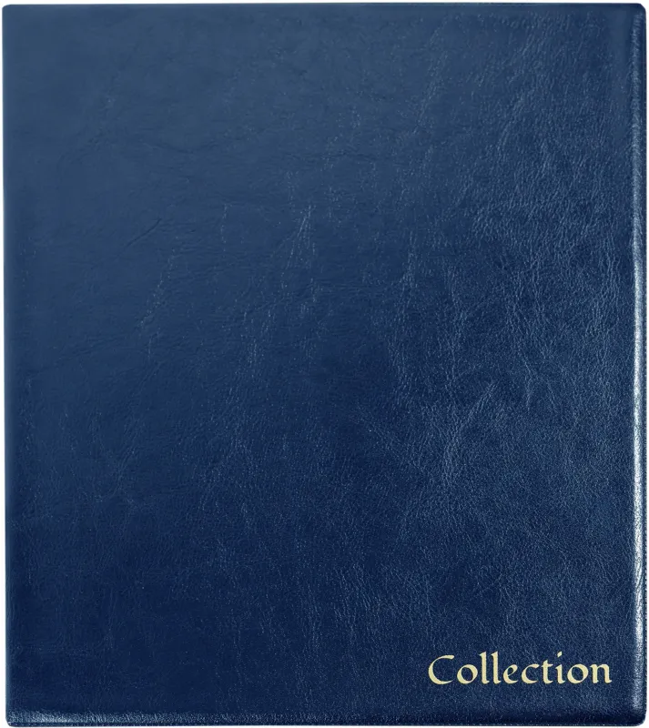 Папка на 4-х D-кольцах Silwerhof Кляссер верт. ПВХ 0.6мм синий вмест.30лист.