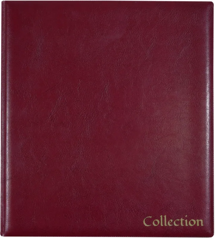 Папка на 4-х D-кольцах Silwerhof Кляссер верт. ПВХ 0.6мм бордовый вмест.30лист.