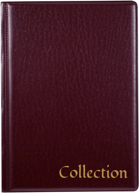 Папка с 10 прозр.вклад. Silwerhof Кляссер ПВХ 0.25мм бордовый