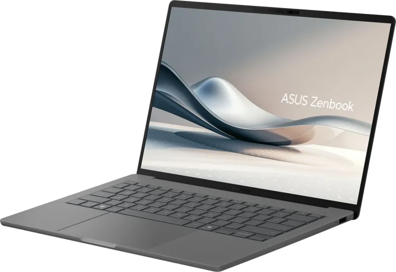 ASUS Zenbook A14 UX3407QA-QD267W Snapdragon X  X1 26 100  Qualcomm Hexagon LPDDR5X 16GB 512GB PCIE SSD Adreno GPU 14" OLED WUXGA  ,WIN11 HOME 0.74 kg Iceland Gray