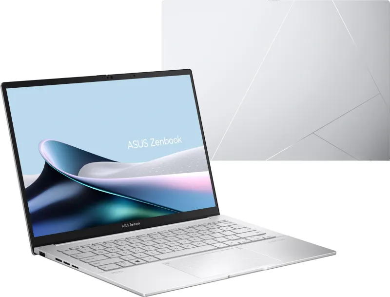 Ноутбук Asus Zenbook 14 UX3405CA-PP477 Core Ultra 9 285H 32Gb SSD512Gb Intel Arc 14" OLED FHD+ (1920x1200) без ОС silver WiFi BT Cam Bag (90NB14W2-M00N00)