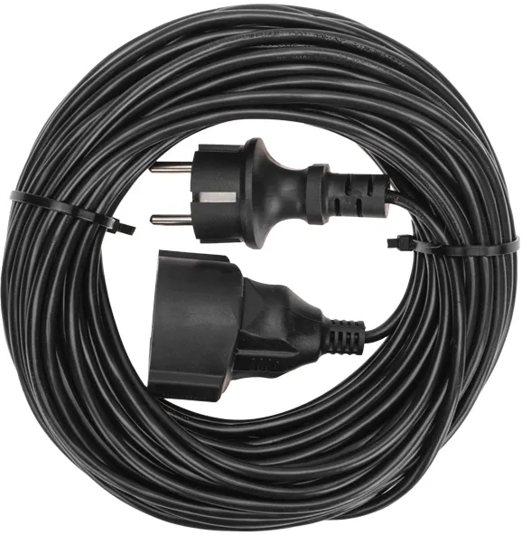 Удлинитель силовой PROconnect PROc-Uc (13-4910) 3x0.75кв.мм 1розет. 20м ПВС 6A без катушки черный