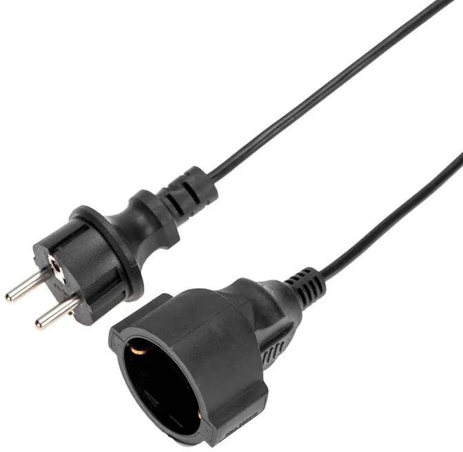 Удлинитель силовой PROconnect PROc-Uc (13-4910) 3x0.75кв.мм 1розет. 20м ПВС 6A без катушки черный