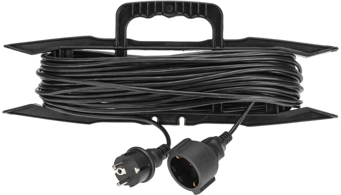 Удлинитель силовой PROconnect PROc-Uc (13-4914) 3x0.75кв.мм 1розет. 20м ПВС 6A пласт.рамка черный