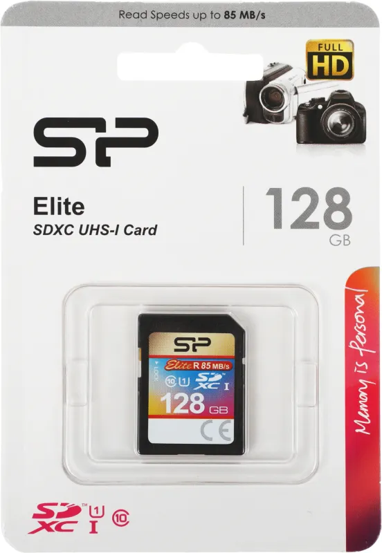Флеш карта SDXC 128GB Silicon Power SP128GBSDXAU1V10 Elite w/o adapter