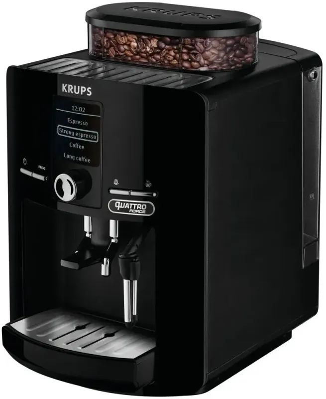 Кофемашина Krups Espresseria EA82F010 1450Вт черный/нержавеющая сталь