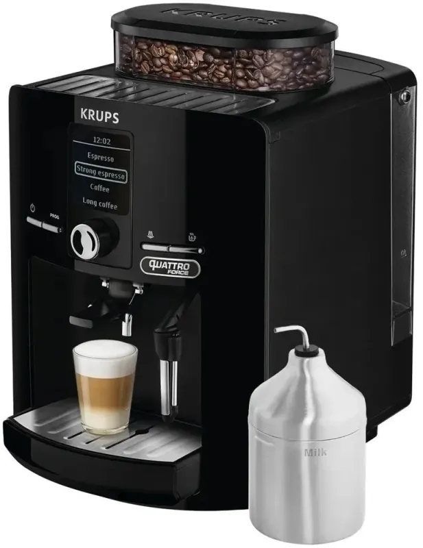 Кофемашина Krups Espresseria EA82F010 1450Вт черный/нержавеющая сталь