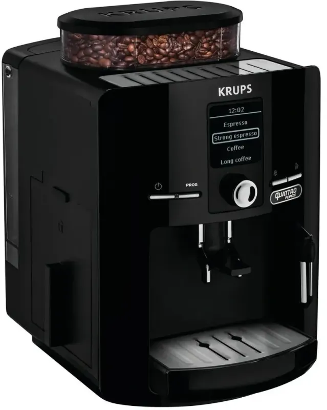 Кофемашина Krups Espresseria EA82F010 1450Вт черный/нержавеющая сталь