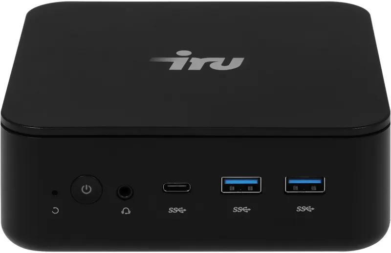 Неттоп IRU Planio 325 Ryzen 5 3500U (2.1) 16Gb SSD512Gb Vega 8 Windows 11 Pro GbitEth WiFi BT 65W черный (2105312)